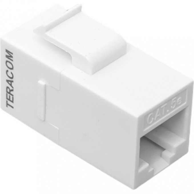 Адаптер проходной EKF TERACOM Cat.5E неэкранированный RJ45-RJ45 тип Keystone белый TRC-INLC-KSTN-5EUTP-WH