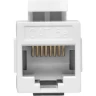 Адаптер проходной EKF TERACOM кат.5E неэкранированный RJ45-RJ45 тип Keystone белый TRC-INLC-KSTN-5E-UTP-WH