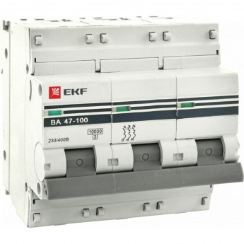 Автоматический выключатель EKF PROXIMA 3P 25А (C) 4,5kA ВА 47-63