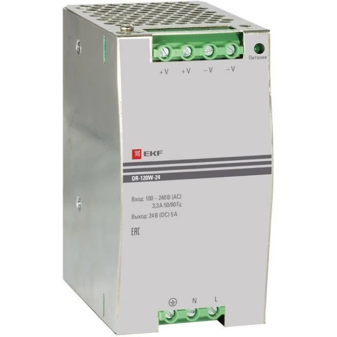 Блок питания EKF 24В dr-120w-24 Блок питания EKF 24В dr-120w-24