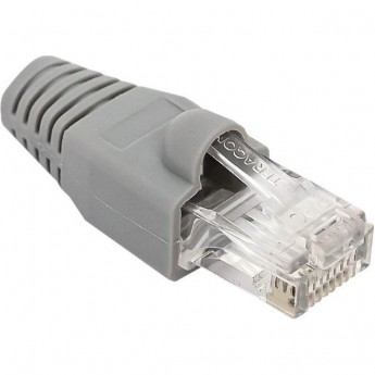 Колпачок изолирующий EKF TERACOM для коннекторов RJ-45 PVC серый (уп.50шт) EKF TRC-BT-RJ45-PVC-50