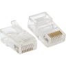 Коннектор EKF RJ-45 TERACOM неэкранированный 8P8C Cat.5E универсальный (упак.50шт) TRC-PLUG-5EUTP-50