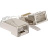 Коннектор RJ-45 EKF TERACOM экранированный 8P8C Cat.5E универсальный (уп.20шт) TRC-PLUG-5EFTP-20