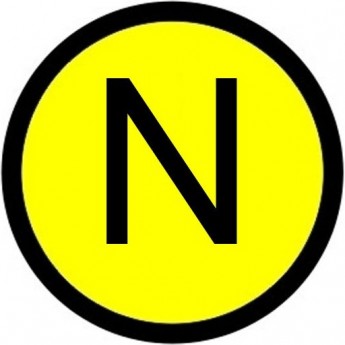 Наклейка EKF PROXIMA "N" d=20мм