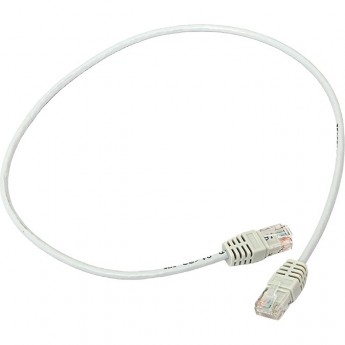 Патч-корд EKF TERACOM Cat.5E (1Гбит/с) неэкранированный UTP оболочка PVC серый (0.5м)