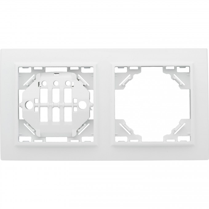 Рамка 2-местная EKF BASIC МИНСК горизонтальная белая ERM-G-302-10