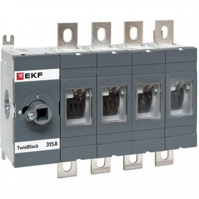 Рубильник EKF 315A 4P без рукоятки управления TwinBlock tb-s-315-4p