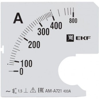 Шкала сменная EKF для A721 400/5А-1.5 PROxima