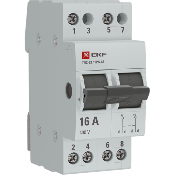 Трехпозиционный переключатель EKF ТПС-63 2P 16А PROxima