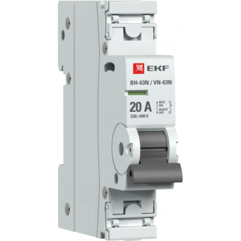 Выключатель нагрузки EKF 1P 20А ВН-63N PROxima S63120 Выключатель нагрузки EKF 1P 20А ВН-63N PROxima S63120